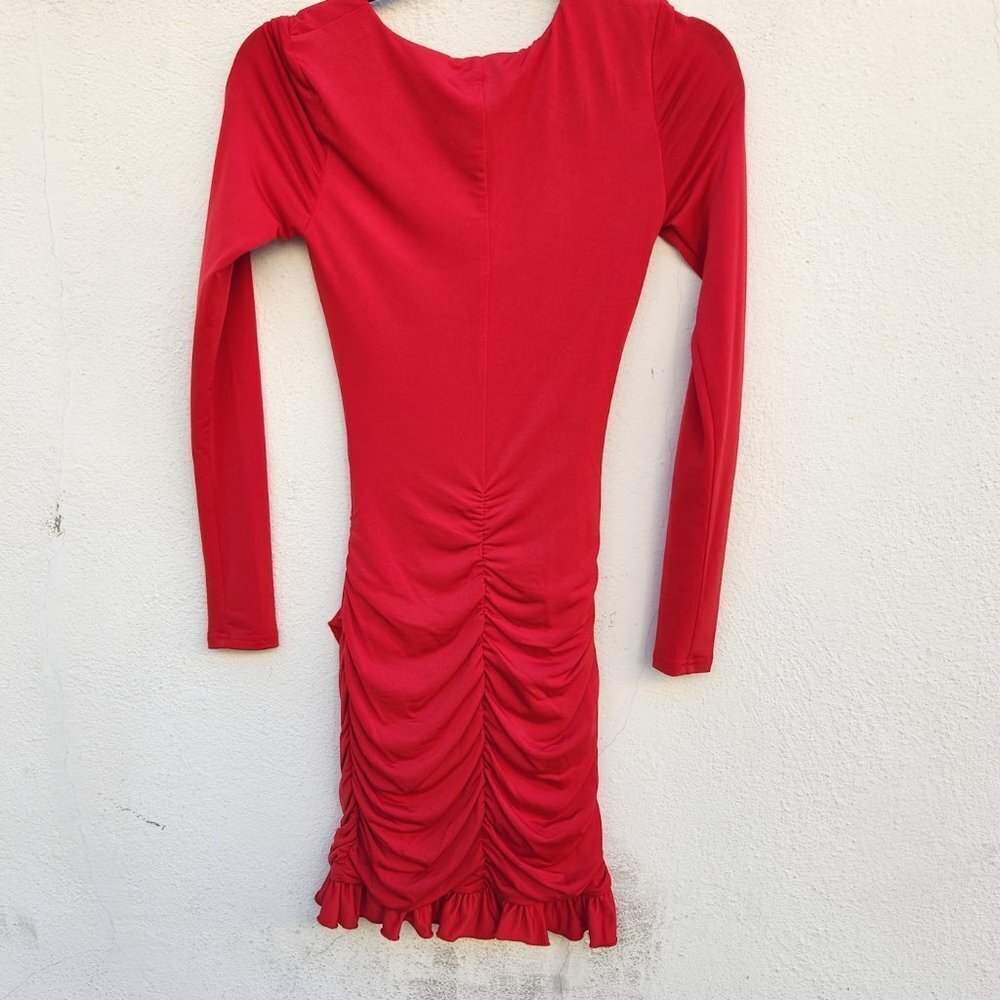 I‎ AM GIA Red Greta LEIA Dress Dress NEW NWT - Picture 4 of 10